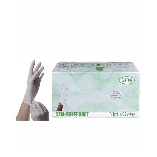 Перчатки медицинские SFM Hospital Products SUPERSOFT L голубой 100 пар в Аптека Норма