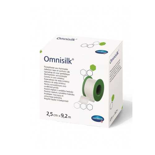 Пластырь Omnisilk фиксирующий из искусственного шёлка для повязок белый 2,5 см х 9,2 м в Аптека Норма