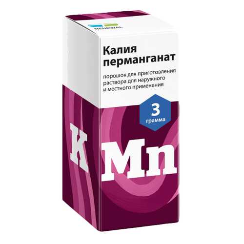 Калия перманганат пор. для пригот. раствора для местного и наруж.прим.3 г №1 Renewal в Аптека Норма