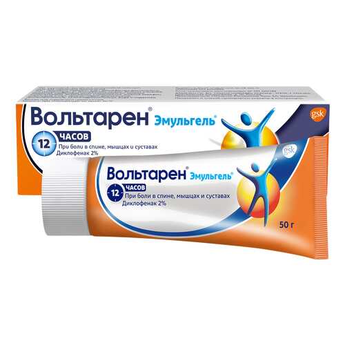 Вольтарен Voltaren гель при боли в спине, мышцах и суставах, гель 2%, 50 г в Аптека Норма