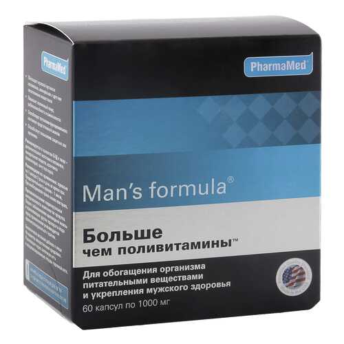 Man's formula PharmaMed больше чем поливитамины 1 г 60 капсул в Аптека Норма