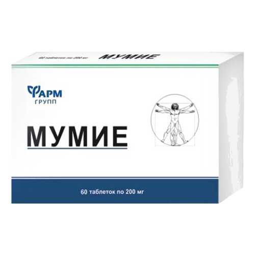 Мумие алтай очищенное в таблетках 200мг N60 в Аптека Норма