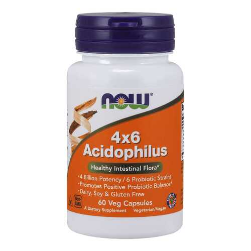 Для пищеварения NOW Acidophilus 4x6 60 капсул в Аптека Норма