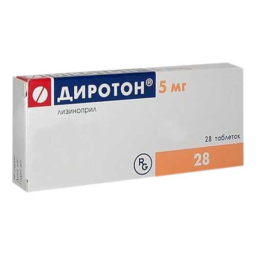 Диротон таблетки 5 мг №28 в Аптека Норма