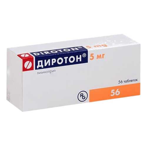 Диротон таблетки 5 мг №56 в Аптека Норма