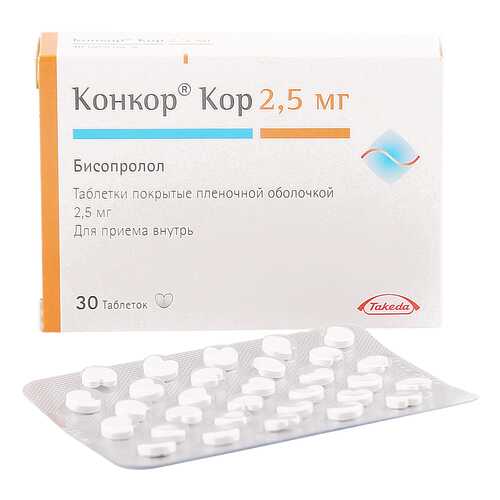 Конкор Кор таблетки 2.5 мг 30 шт. в Аптека Норма