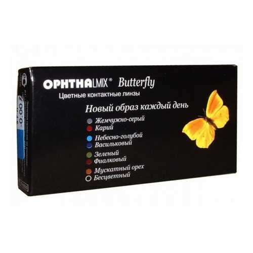 Контактные линзы Офтальмикс Butterfly 1-тоновые 2 линзы R 8,6 0,00 Орех в Аптека Норма