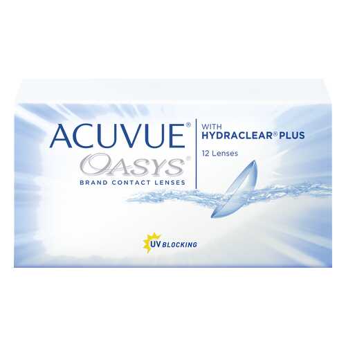 Контактные линзы Acuvue Oasys with Hydraclear Plus 12 линз R 8,4 -5,25 в Аптека Норма