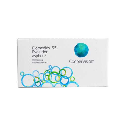 Контактные линзы Biomedics 55 Evolution asphere 6 линз R 8,8 +4,50 в Аптека Норма