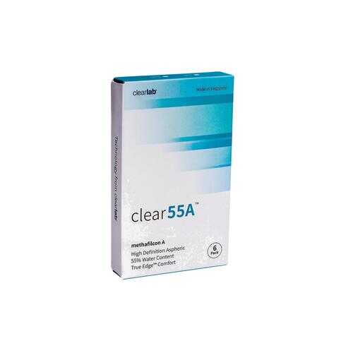 Контактные линзы ClearLab Clear 55 A 6 линз R 8.7 -07,00 в Аптека Норма