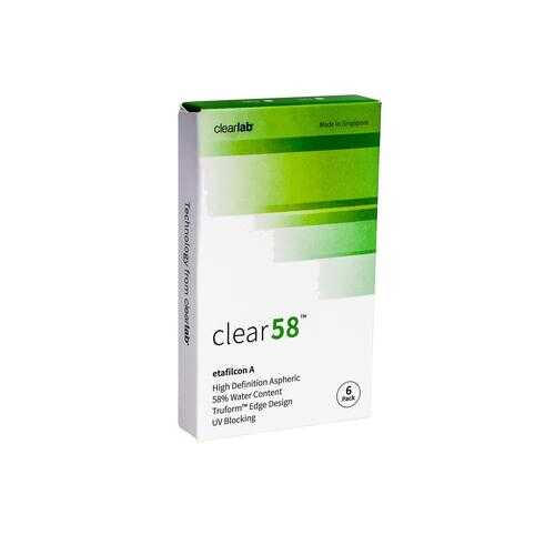 Контактные линзы ClearLab Clear 58 6 линз R 8.7 -04,25 в Аптека Норма