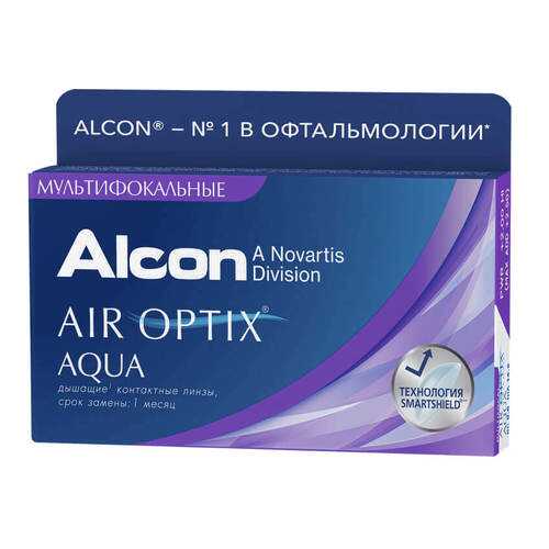 Контактные линзы Air Optix Aqua Multifocal 3 линзы high -8,00 в Аптека Норма