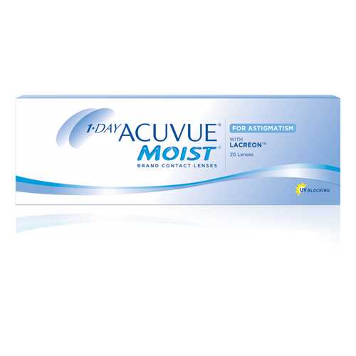 Контактные линзы 1-Day Acuvue Moist for Astigmatism 30 линз 0,00/-1,75/80 в Аптека Норма