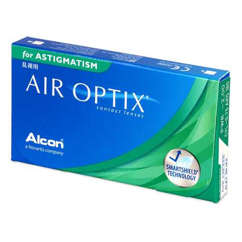 Контактные линзы Air Optix for Astigmatism 3 линзы R 8,7 -1,50/-2,25/90 в Аптека Норма