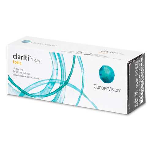 Контактные линзы Clariti 1 day toric 30 линз R 8,6 -3,50/-2,25/10 в Аптека Норма