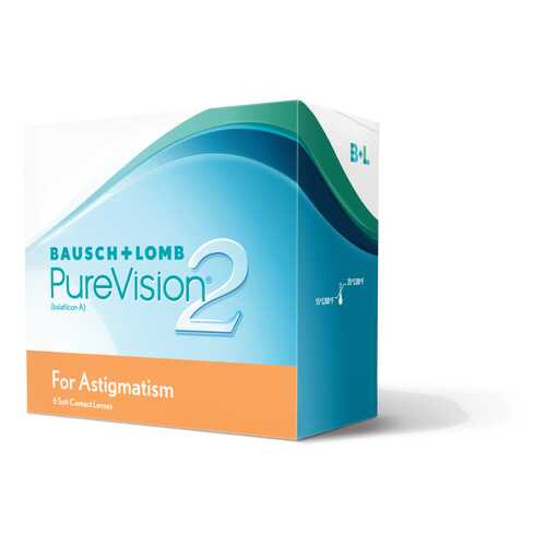 Контактные линзы PureVision 2 for Astigmatism 3 линзы -5,25/-1,25/10 в Аптека Норма