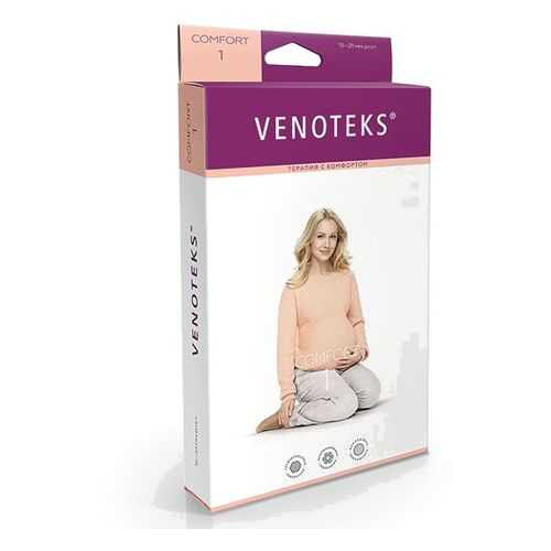 Колготки для беременных VENOTEKS COMFORT с микрофиброй 1 класс 1С402, бежевый, р.S в Аптека Норма