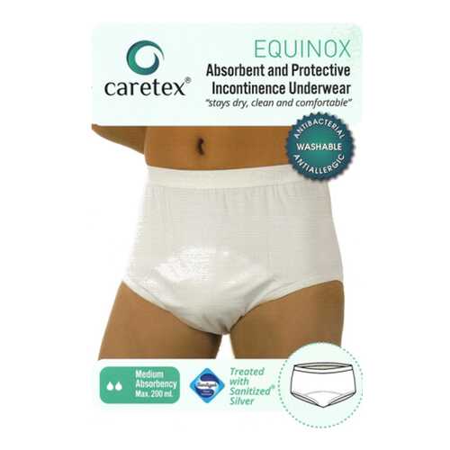 Многоразовые впитывающие трусы Caretex Equinox Gentug Textile XS, белые в Аптека Норма