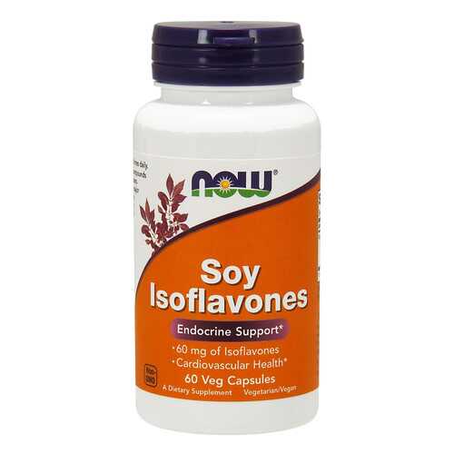 Добавка для сердца и сосудов NOW Soy Isoflavones 60 капсул в Аптека Норма