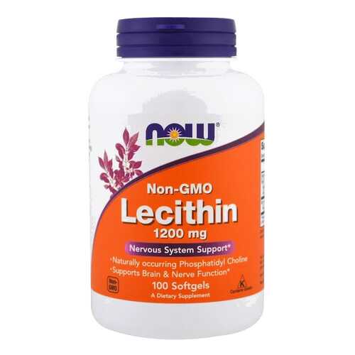 Лецитин NOW Lecithin 100 капс. натуральный в Аптека Норма