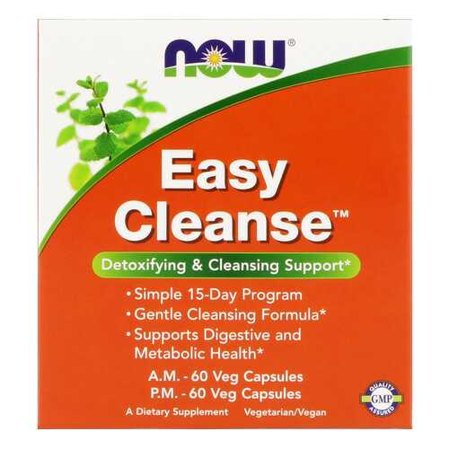 Добавка для пищеварения, добавка для здоровья NOW Easy Cleanse 120 капс. нейтральный в Аптека Норма